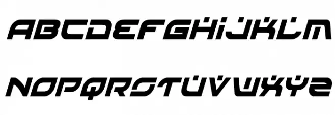 Battlefield Condensed Italic 字体 大写