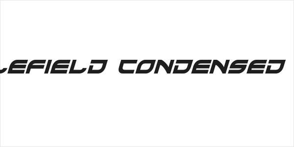Battlefield Condensed Italic Logo