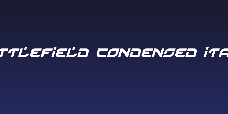 Battlefield Condensed Italic Social Header