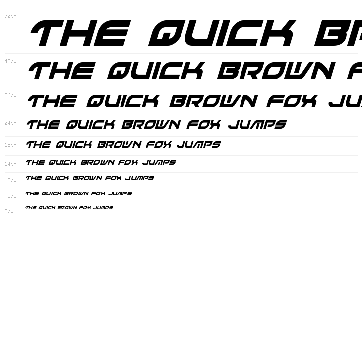 Battlefield Condensed Italic Waterfall