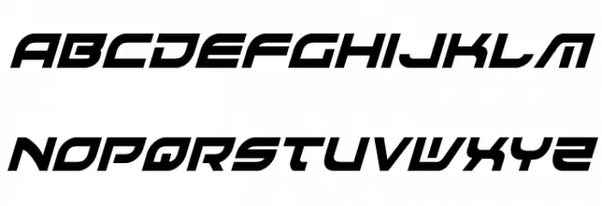 Battlefield Condensed Italic Polices MINUSCULES
