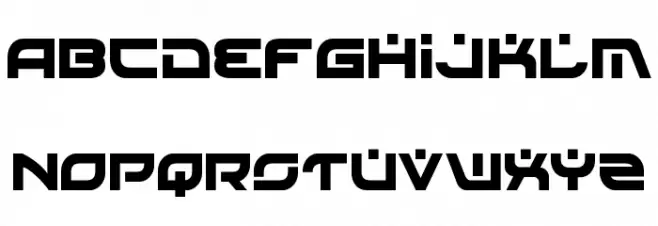 Battlefield Condensed Schriftart Groß