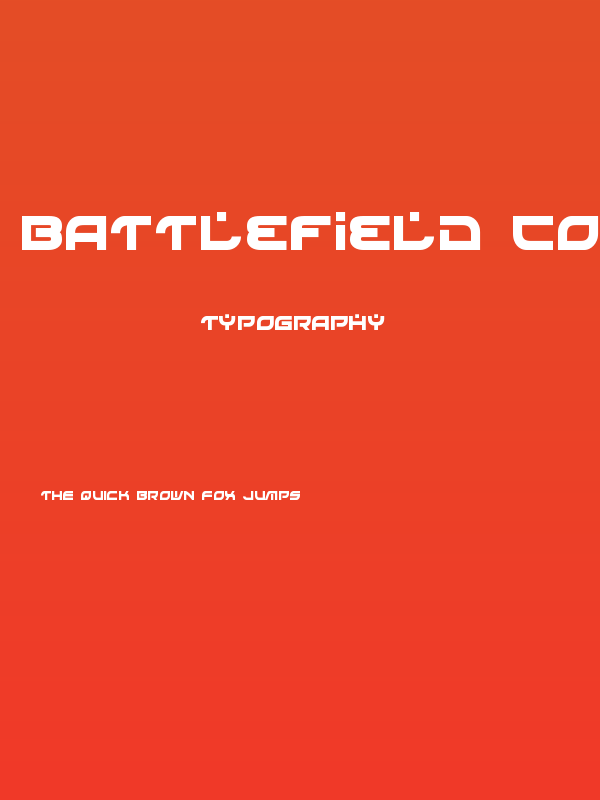 Battlefield Condensed Poster