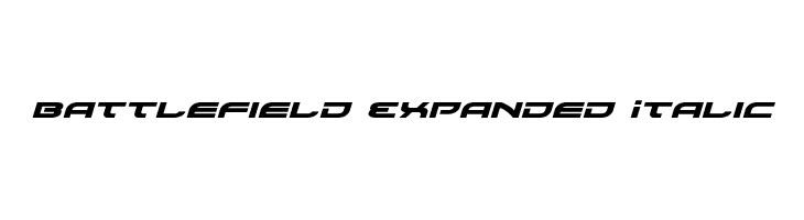 Battlefield Expanded Italic Fonte