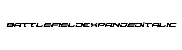 Battlefield Expanded Italic  Скачать бесплатные шрифты