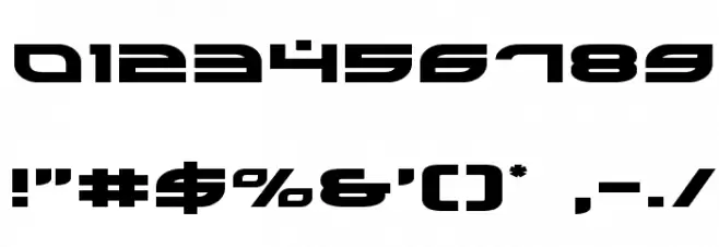 Battlefield Expanded Font OTHER CHARS