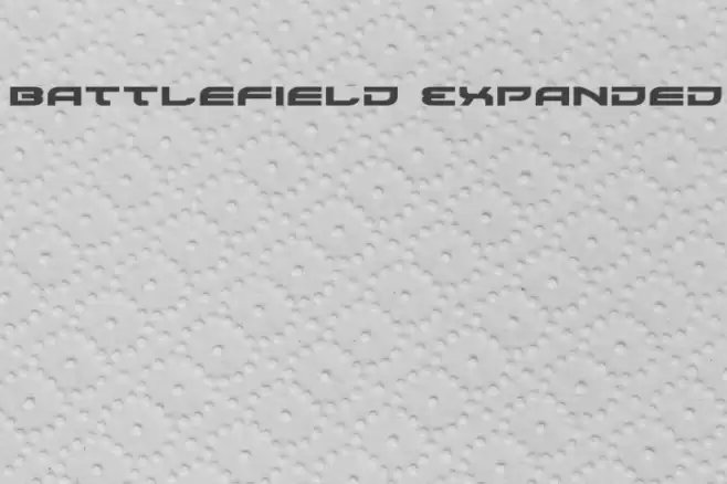 Battlefield Expanded Font examples