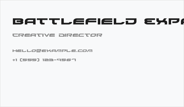 Battlefield Expanded Business Card