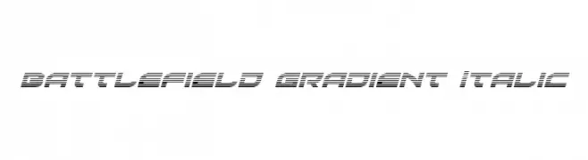 Battlefield Gradient Italic  Fuentes Gratis Descargar