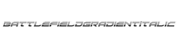 Battlefield Gradient Italic  font caratteri gratis