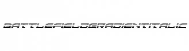 Battlefield Gradient Italic  नि: शुल्क फ़ॉन्ट्स डाउनलोड