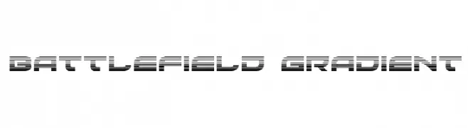 Battlefield Gradient  フリーフォントのダウンロード