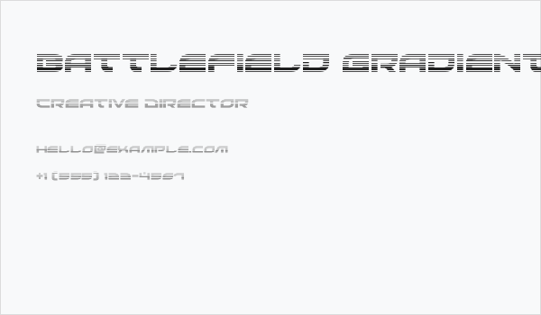 Battlefield Gradient Business Card