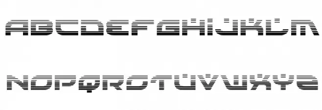 Battlefield Gradient Polices MAJUSCULES