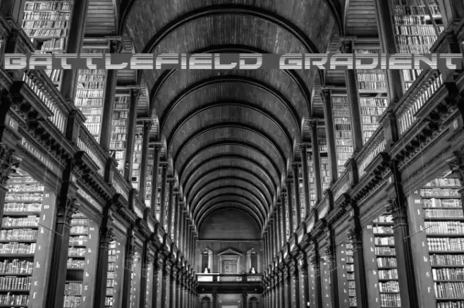 Battlefield Gradient Font examples