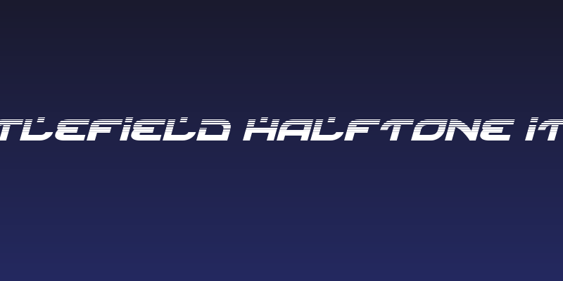 Battlefield Halftone Italic Social Header