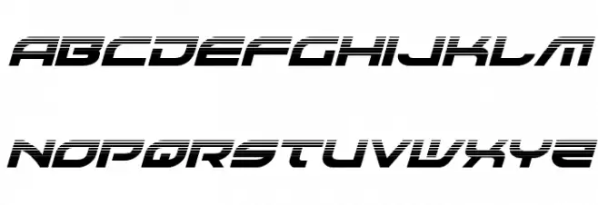 Battlefield Halftone Italic خط أحرف صغيرة