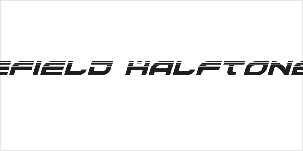 Battlefield Halftone Italic Logo