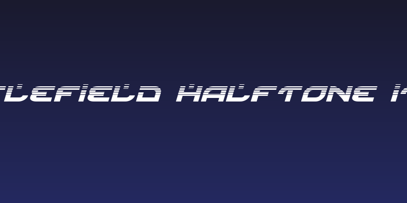 Battlefield Halftone Italic Social Header