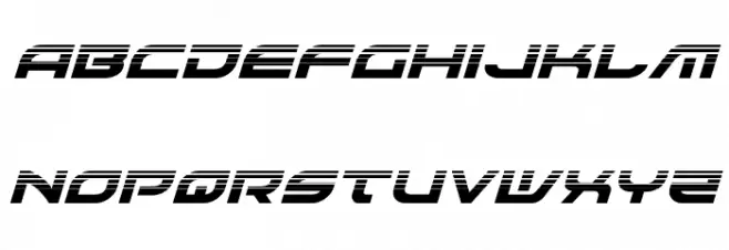 Battlefield Halftone Italic 字体 小写