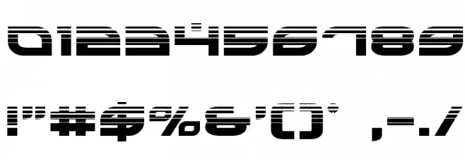 Battlefield Halftone Font OTHER CHARS
