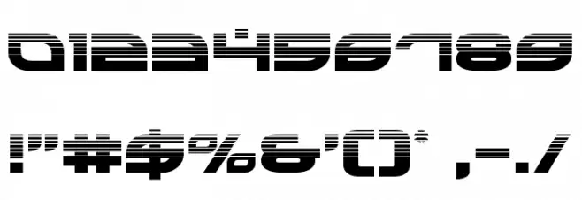 Battlefield Halftone Font OTHER CHARS