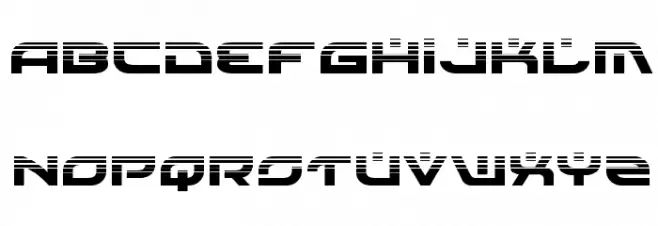 Battlefield Halftone 字体 大写