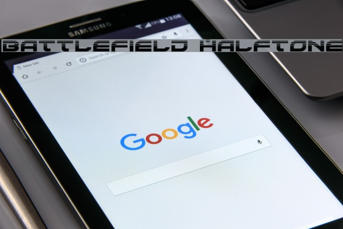 Battlefield Halftone Example 2