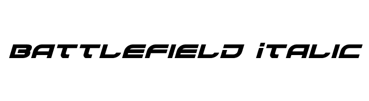 Battlefield Italic Fonte