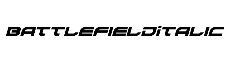 Battlefield Italic  フリーフォントのダウンロード