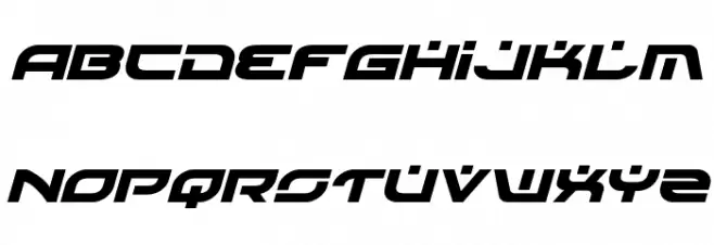 Battlefield Italic 字体 大写