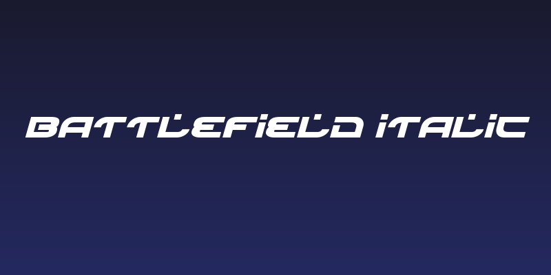 Battlefield Italic Social Header