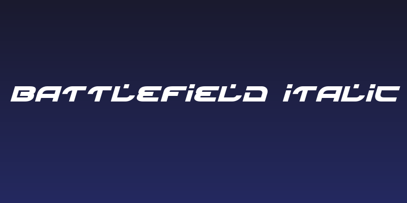 Battlefield Italic Social Header