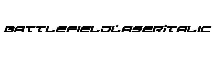 Battlefield Laser Italic  免费字体下载