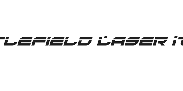 Battlefield Laser Italic Logo