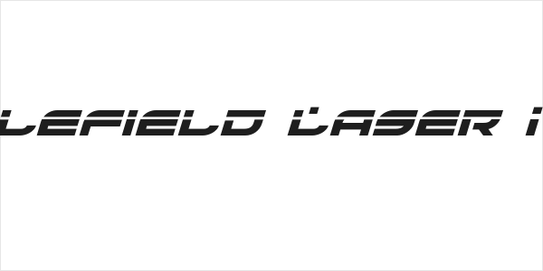 Battlefield Laser Italic Logo