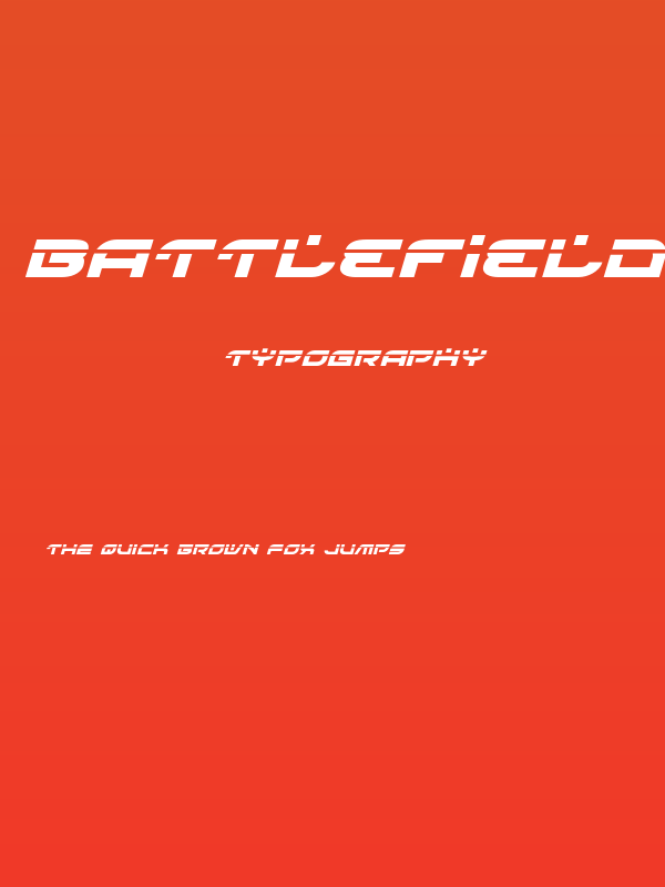 Battlefield Laser Italic Poster
