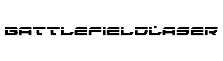 Battlefield Laser  Frei Schriftart Herunterladen