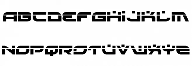 Battlefield Laser Caratteri MAIUSCOLE