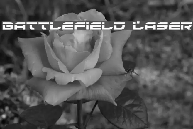Battlefield Laser Font examples