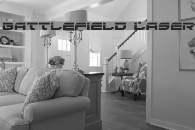 Battlefield Laser Font examples