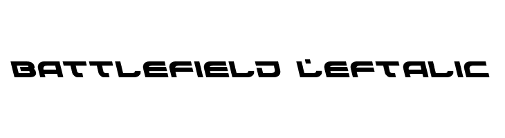 Battlefield Leftalic  baixar fontes gratis