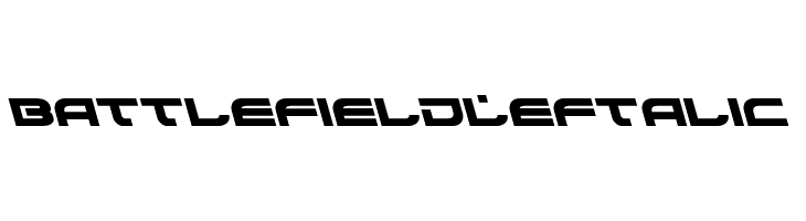 Battlefield Leftalic  Скачать бесплатные шрифты
