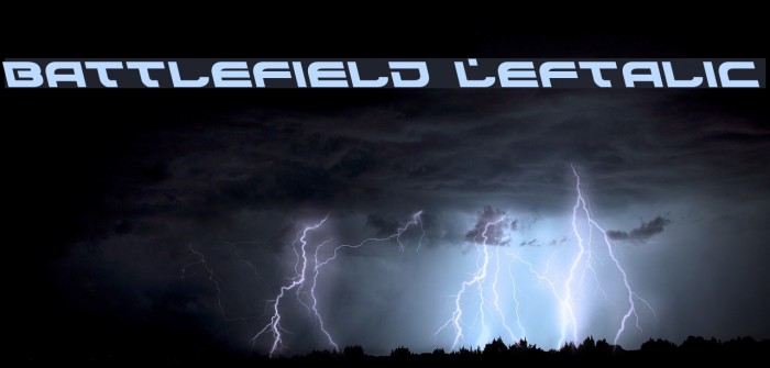 Battlefield Leftalic Font examples