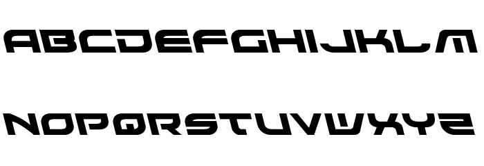 Battlefield Leftalic Font LOWERCASE