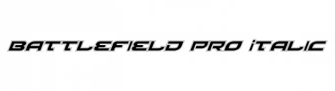 Battlefield Pro Italic  Frei Schriftart Herunterladen