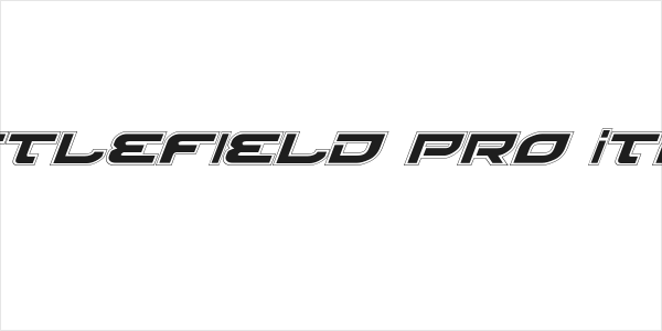 Battlefield Pro Italic Logo