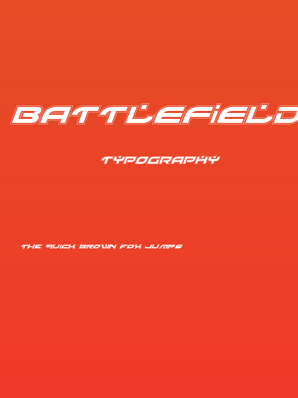 Battlefield Pro Italic Poster