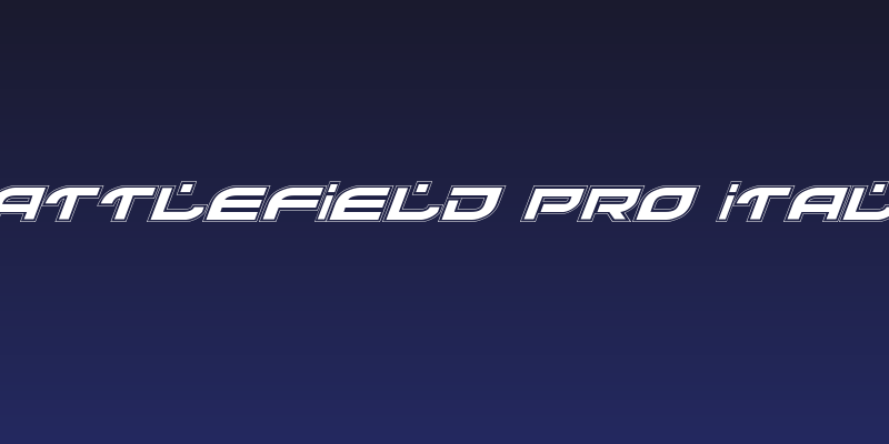 Battlefield Pro Italic Social Header
