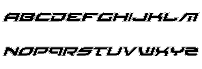 Battlefield Pro Italic Font LOWERCASE